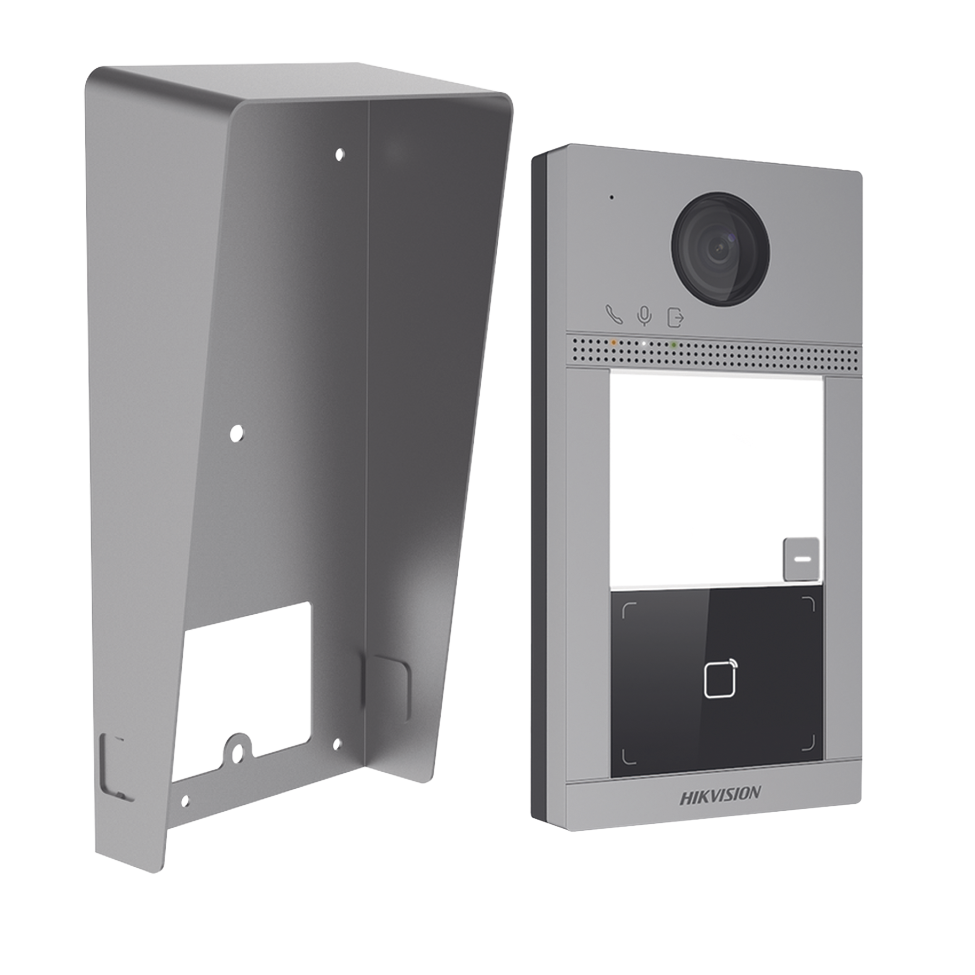 Kit Videoportero + Carcasa protectora IP 2 Megapixel / Llamada y Apertura Remota desde App Hik-Connect / PoE / Exterior IP65 + Antivandalico IK08 / 1 Departamento / Apertura con Tarjeta / Soporta 2 Puertas y hasta 6 Monitores Kit Videoportero + Carcasa protectora IP 2 Megapixel / Llamada y Apertura Remota desde App Hik-Connect / PoE / Exterior IP65 + Antivandalico IK08 / 1 Departamento / Apertura con Tarjeta / Soporta 2 Puertas y hasta 6 Monitores